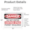 Signmission 10 in H x 14 in W, Vinyl Decal, Rectangle, Do Not Enter Confined Space Permit Required OS-2PACK-DS-D-1014-L-19329 - alternate 4